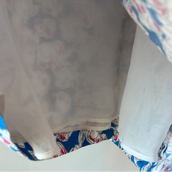 Zara Poplin Wrap Dress Floral Print Blogger Favorite - Picture 11 of 13